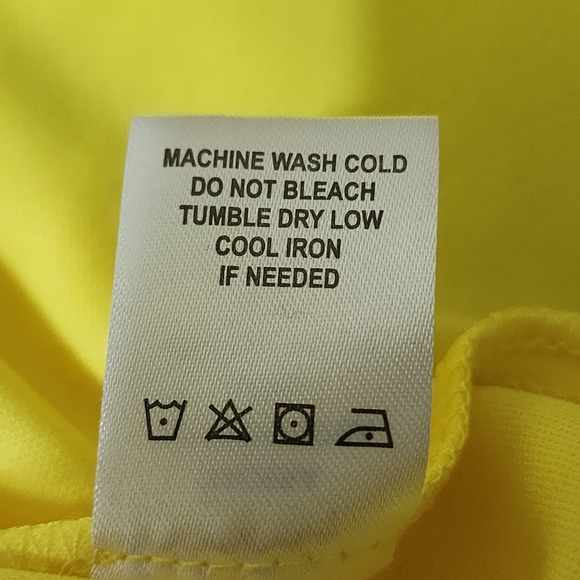 TACERA Sleeveless Flowy Shift Lined Dress sz Large Yellow NWT - Picture 14 of 14